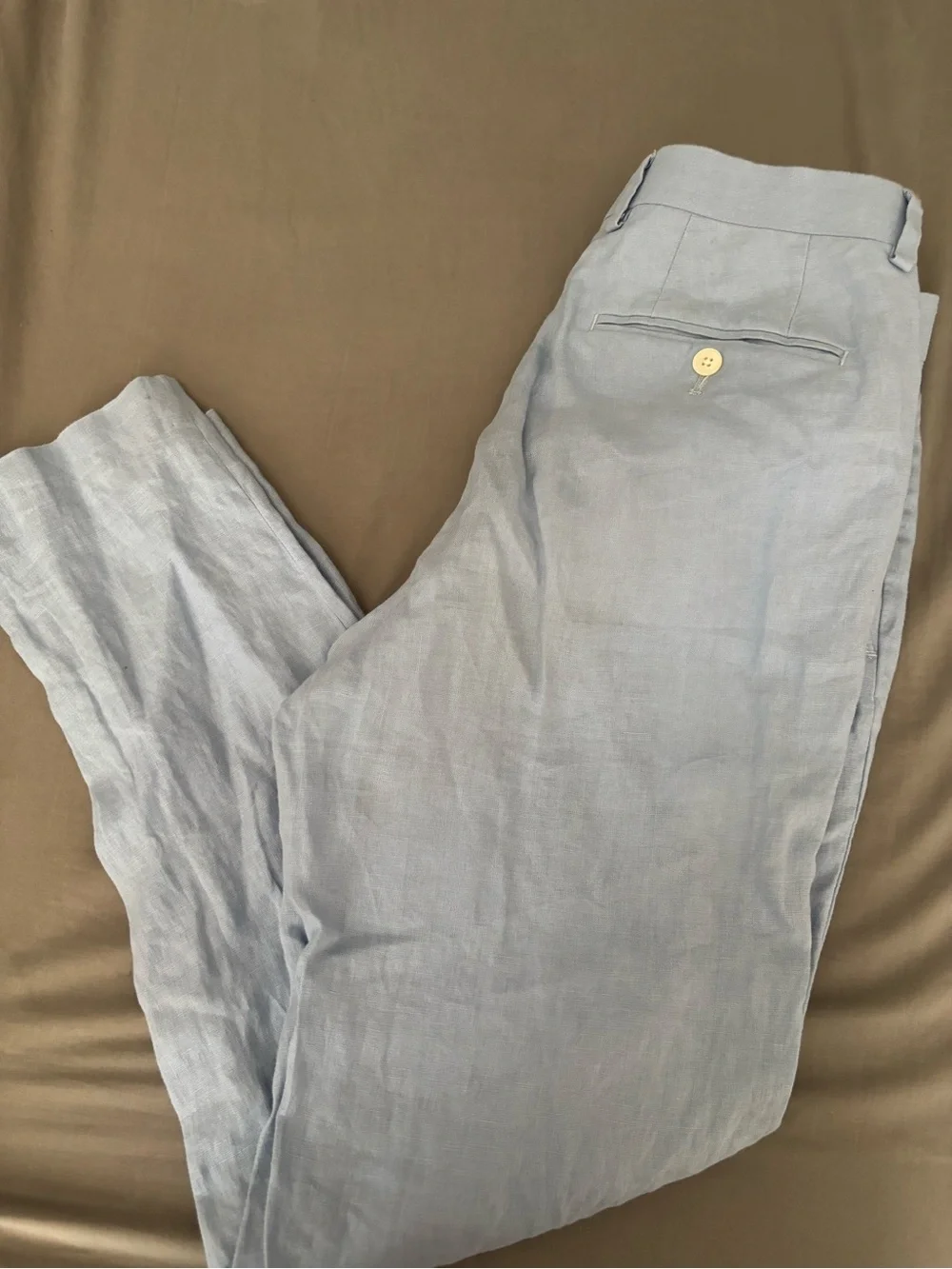 Ralph Lauren Light Blue Linen Pants